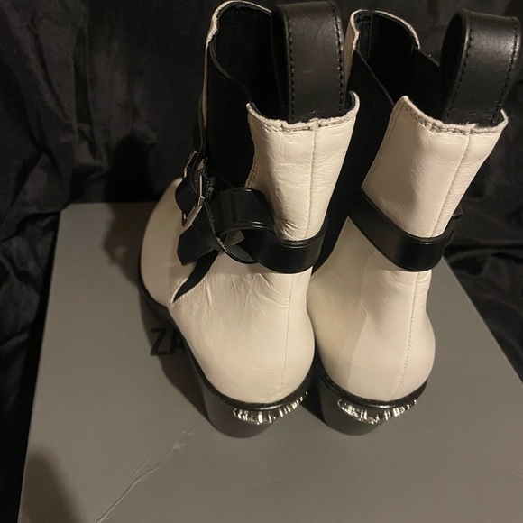 Zadig and Voltaire‎ Tyler Cecilia Vintage White Patent Leather boot size 6 - Picture 11 of 12